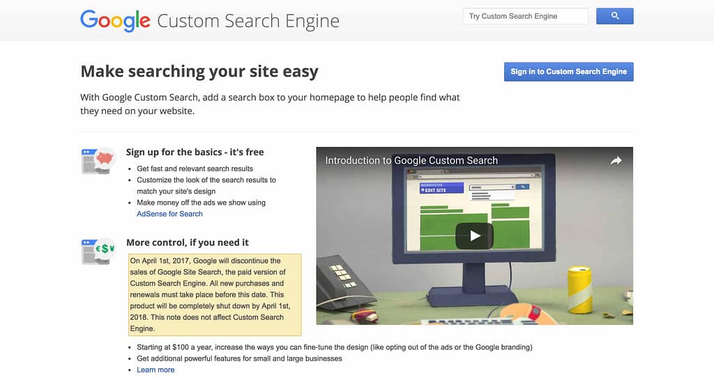 Google Custom Search Engine - Best WordPress Search Plugin