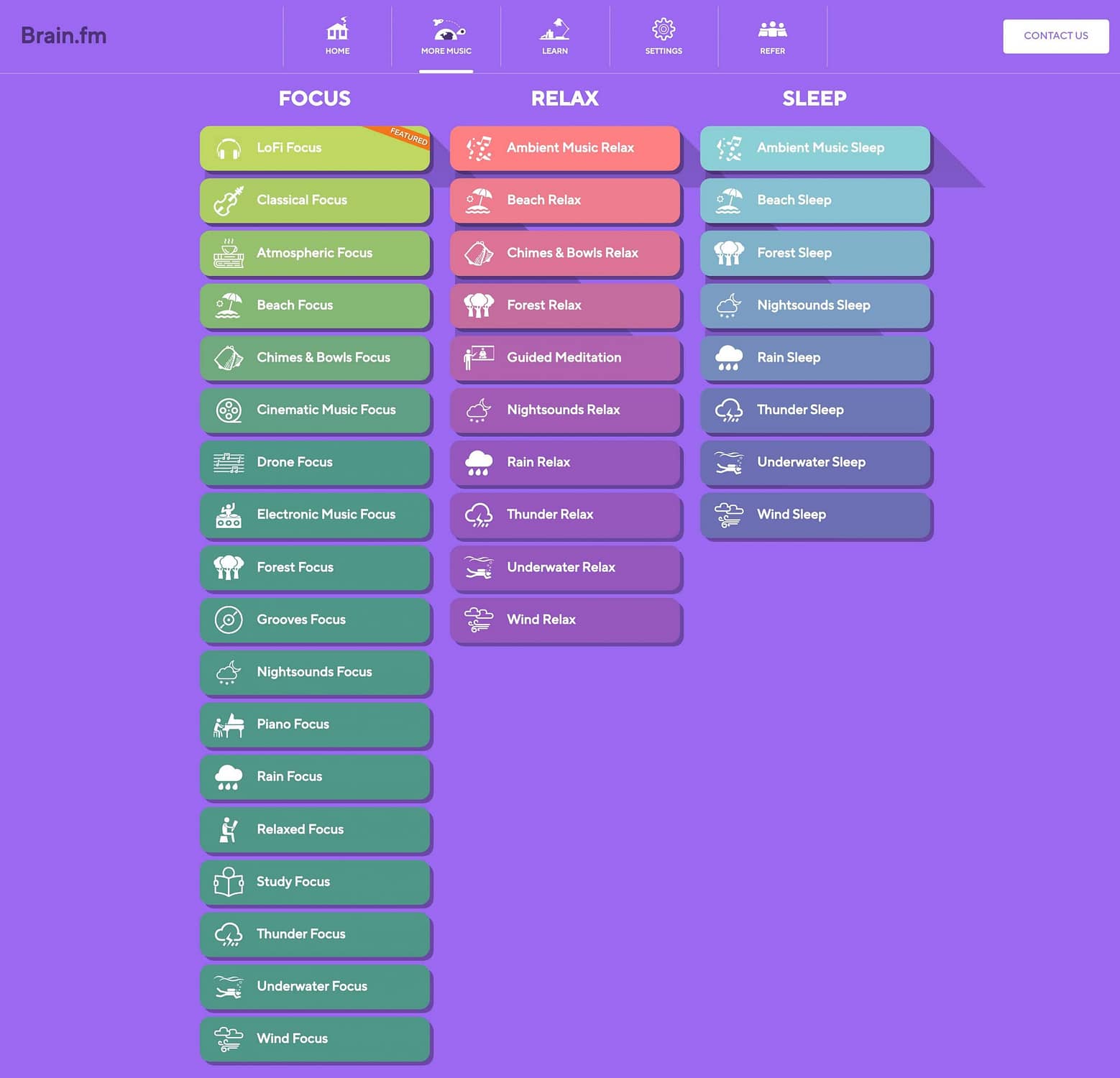 Brain.fm More Music UI scaled