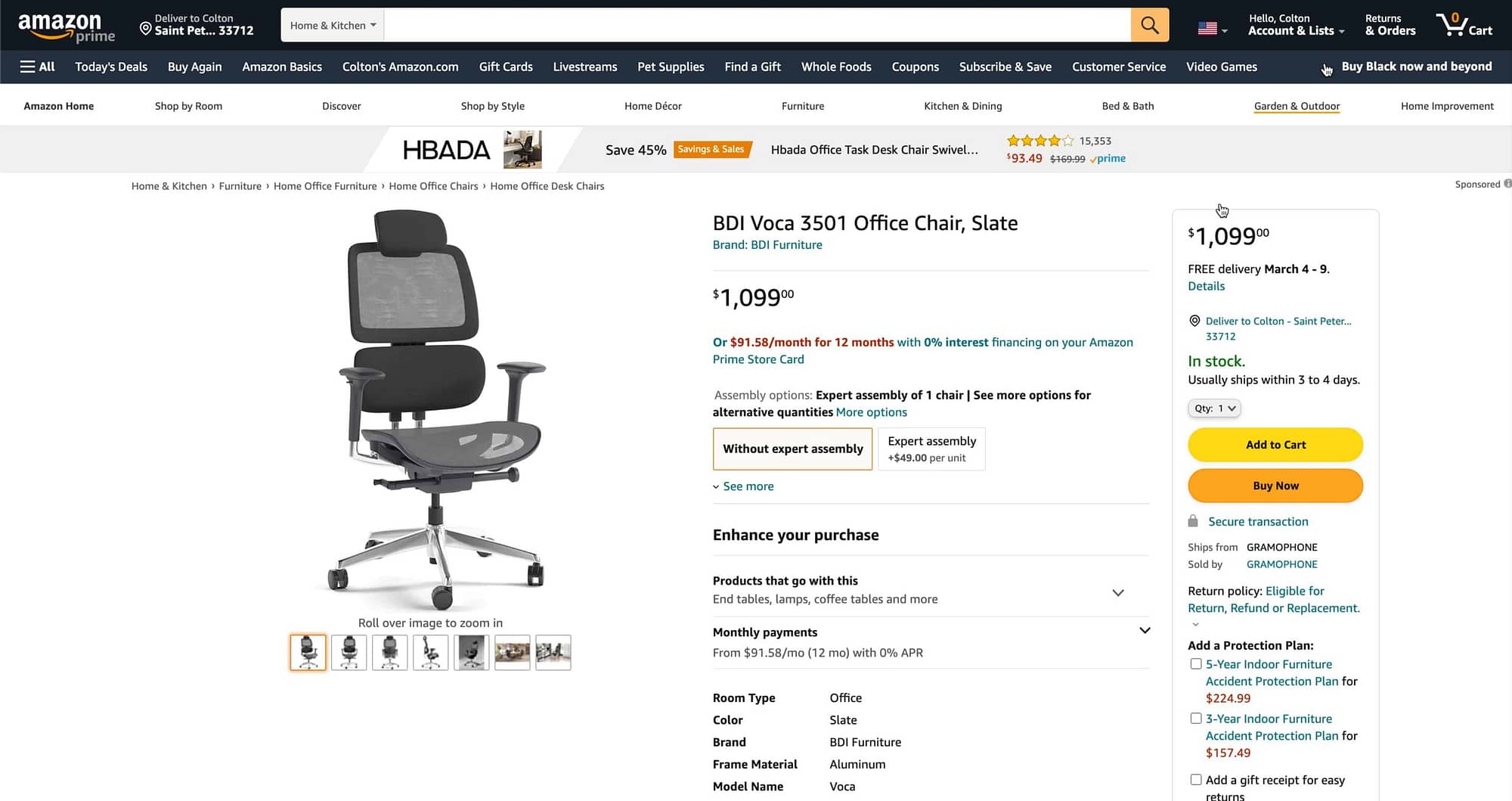 BDI Voca Chair Amazon Product Page scaled