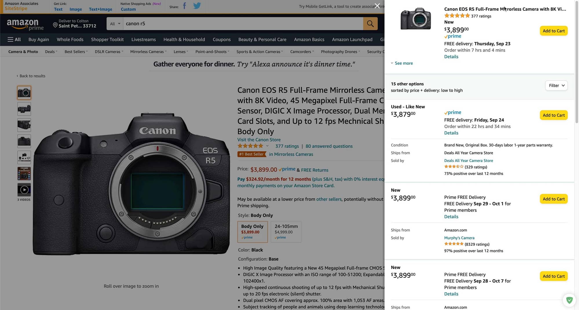Canon EOS R5 Used Amazon scaled