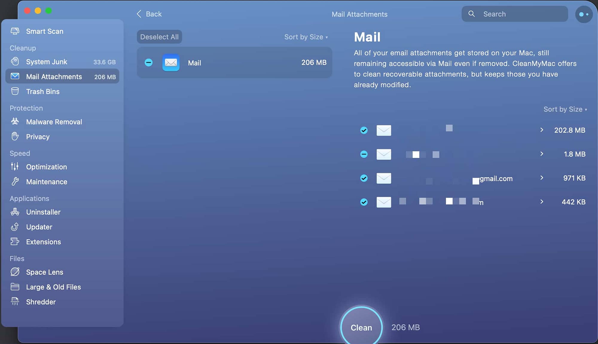 Mail Attachments Cleanup