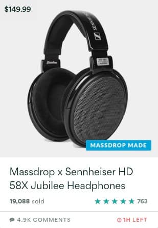 Massdrop X Sennheiser HD 58X Jubilee