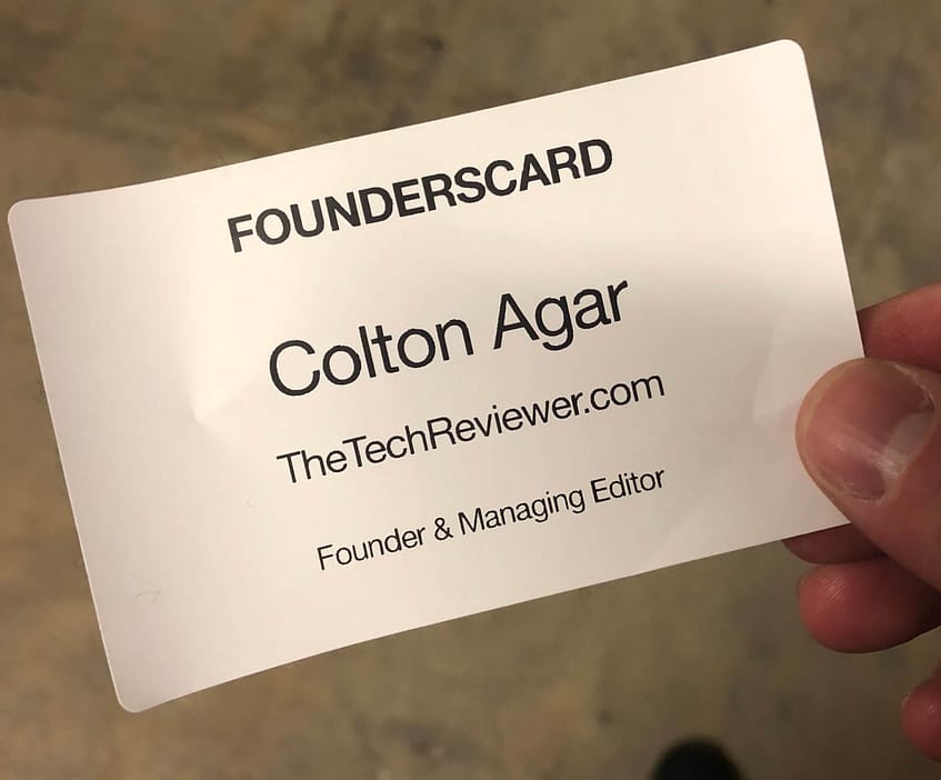 FoundersCard CES Event Nametag
