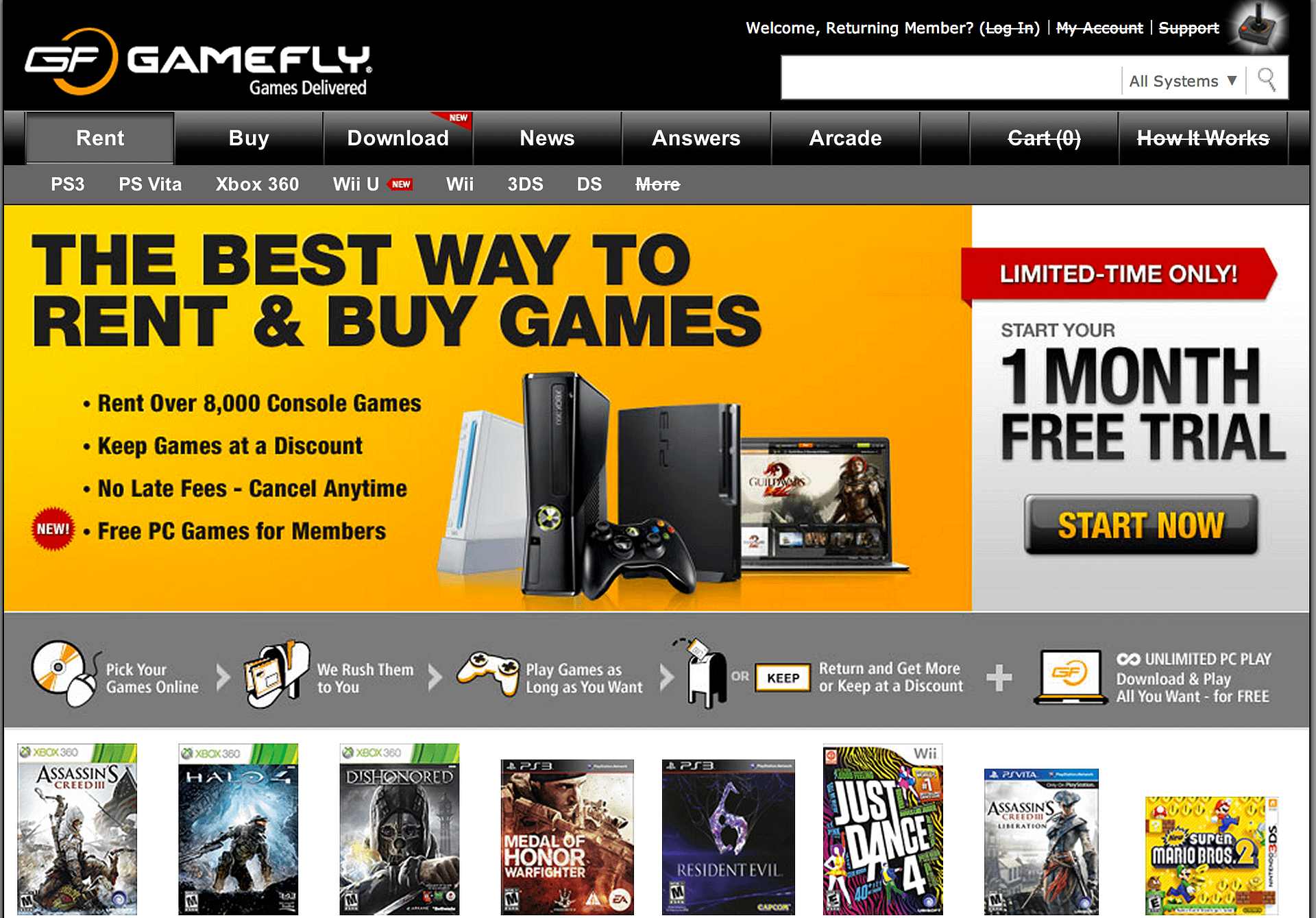 GameFly Video Game Rental Service Review